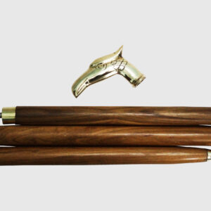 Eagle Face Teak Wood Stick