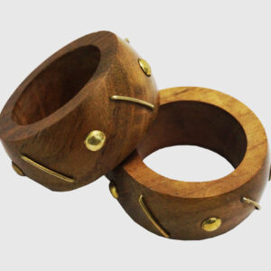 Slash Brass Napkin Ring